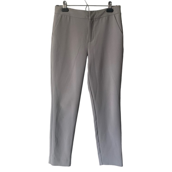 Oak + FORT Ankle Cropped Cigarette Trousers Grey Women's Size 2 - Picture 1 of 10